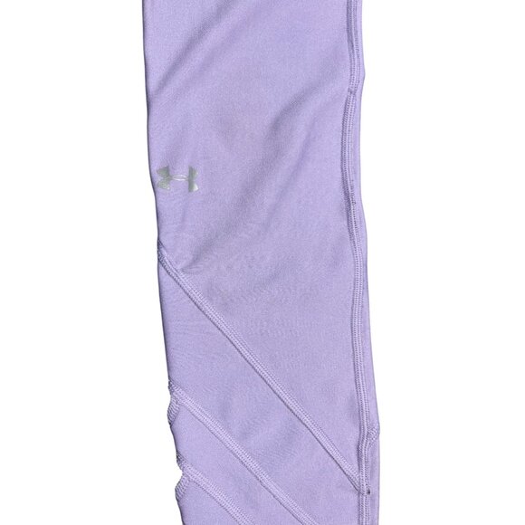 Under Armour Womens Compression Leggings Small HeatGear Lavender Purple - Picture 4 of 6